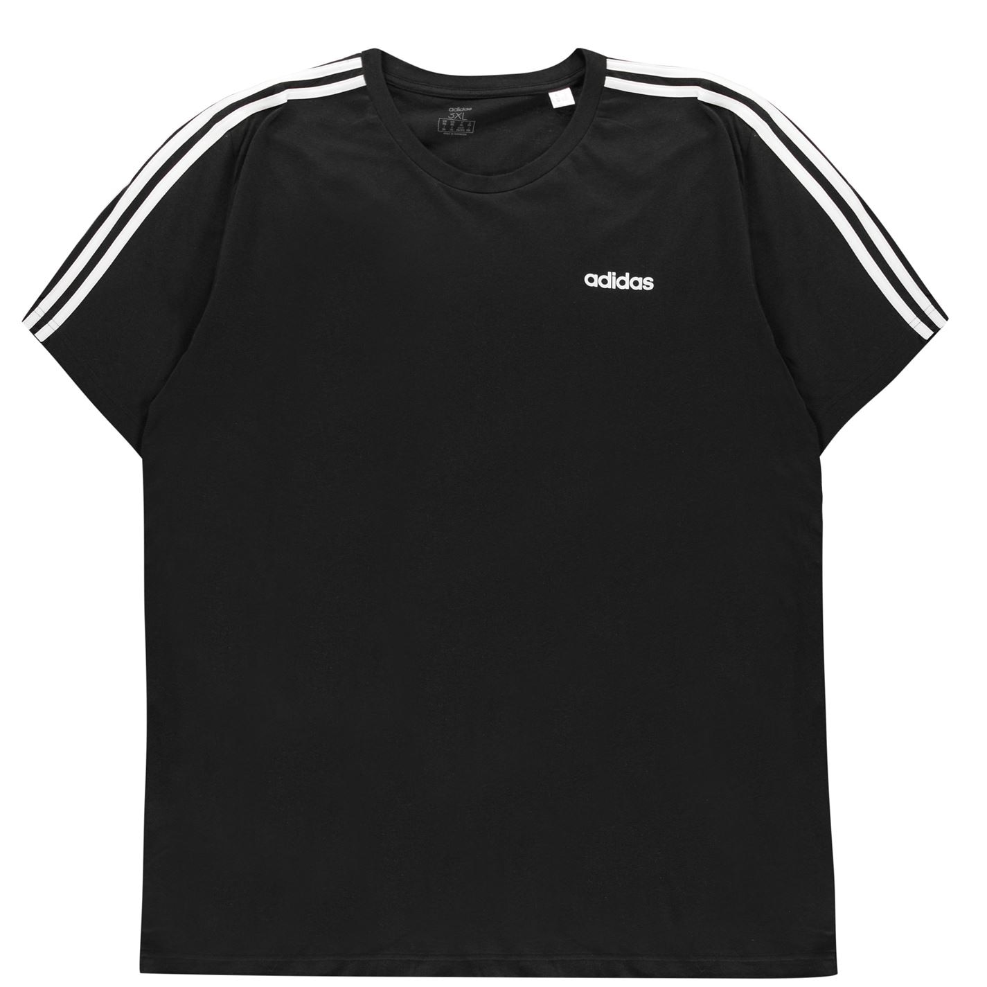 Adidas Essentials 3-Stripes Tee (Black)