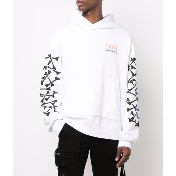 Amiri MA Bones Hoodie (White)