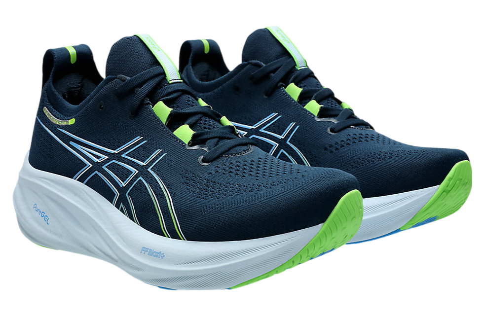 Asics Gel Nimbus 26 (Blue/Lime)