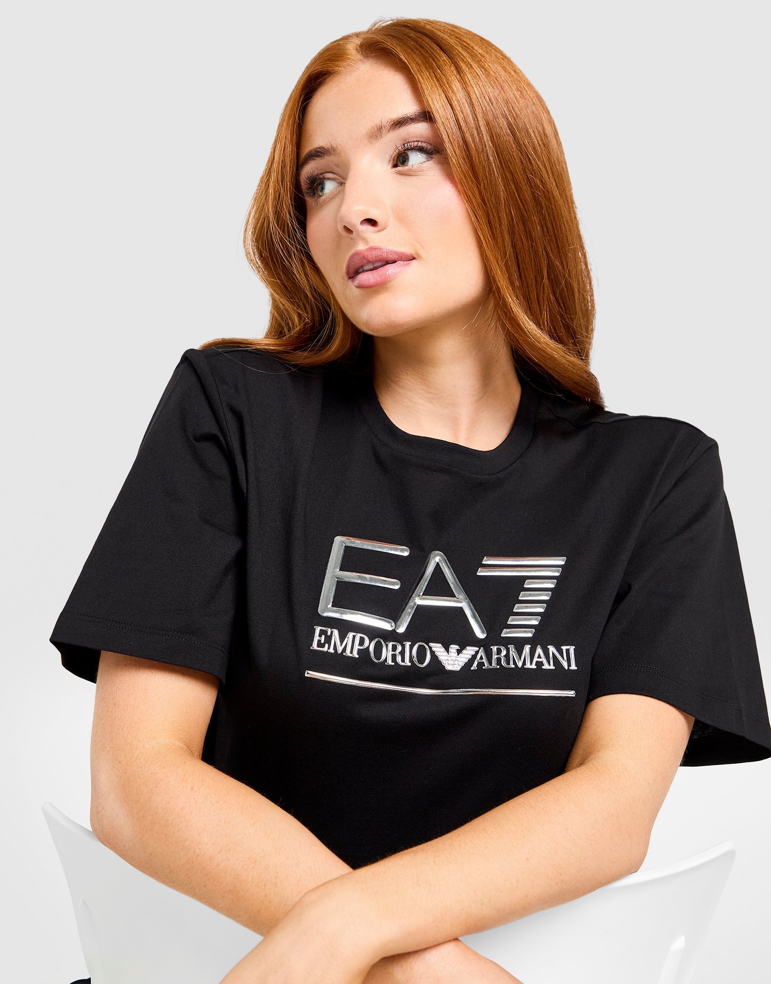 EA7 Visibility Logo Tee (Black)