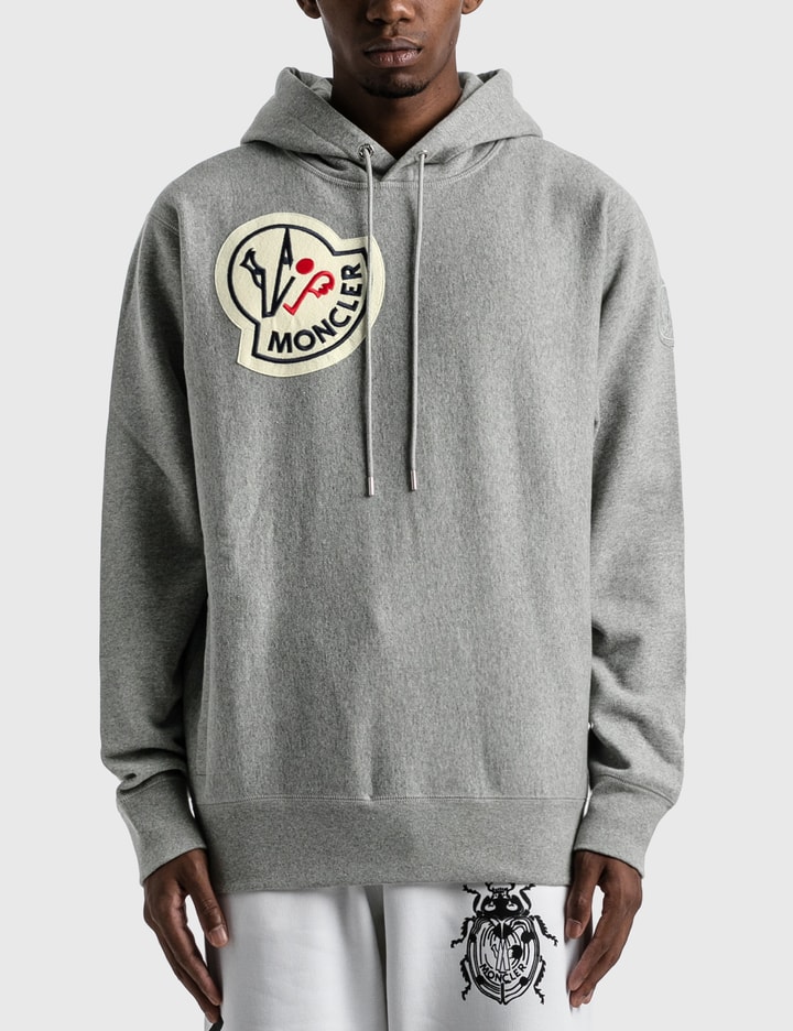 Moncler Logo Hoodie (Grey)