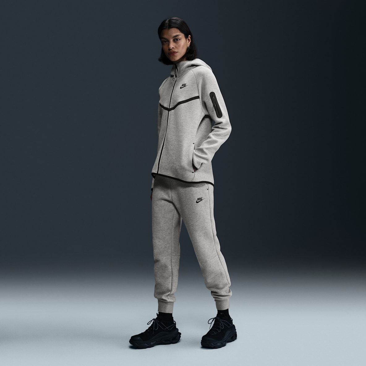 Nike Tech Fleece Tracksuit (Dark Grey)