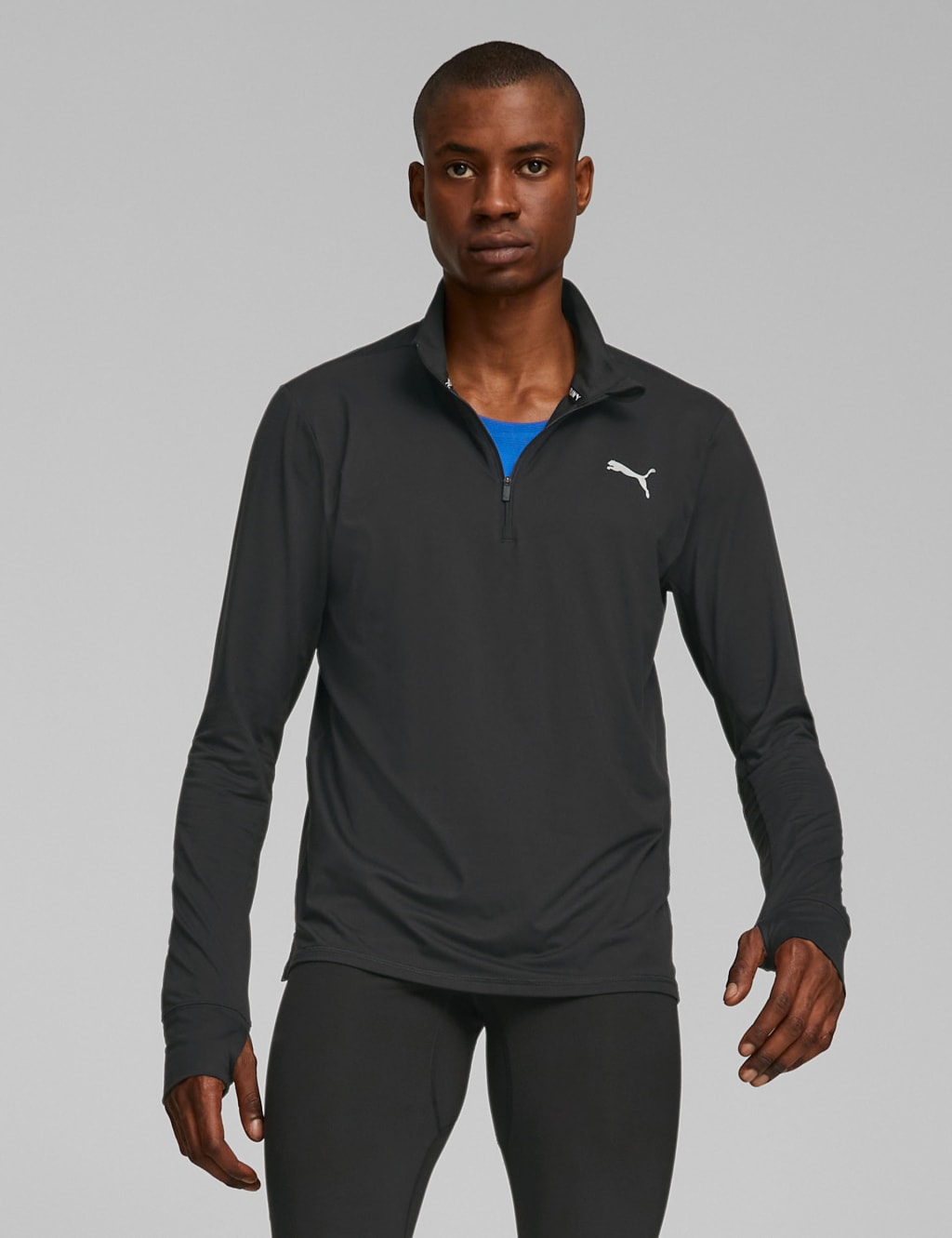 Puma Run Favourite Half Zip (Black)