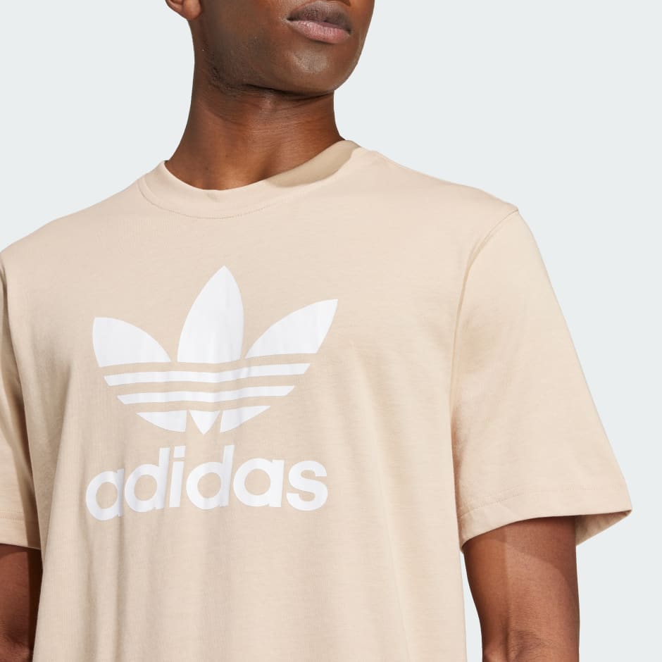 Adidas Trefoil Oversized Tee (Beige)