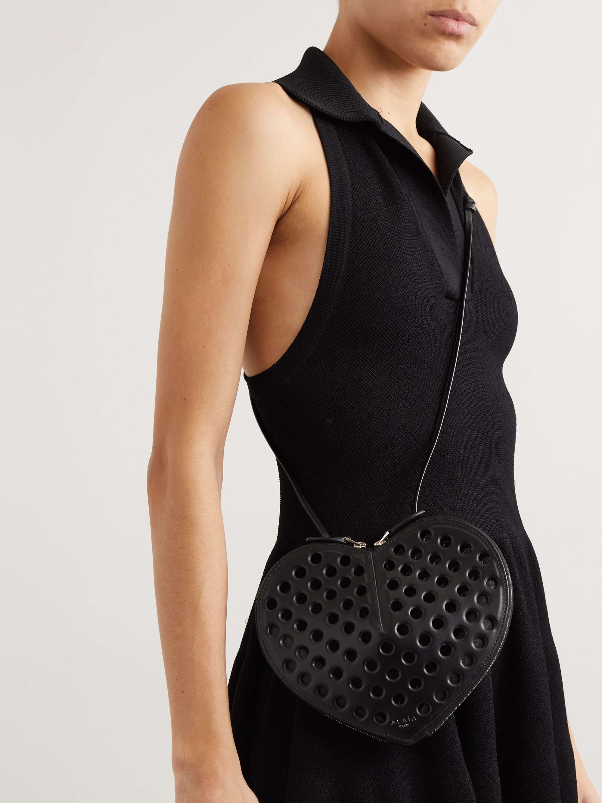 Alaïa Le Coeur Leather Shoulder