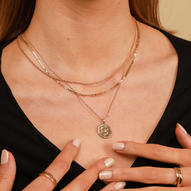 Astrid & Miyu Layered Chain Necklace (Gold)