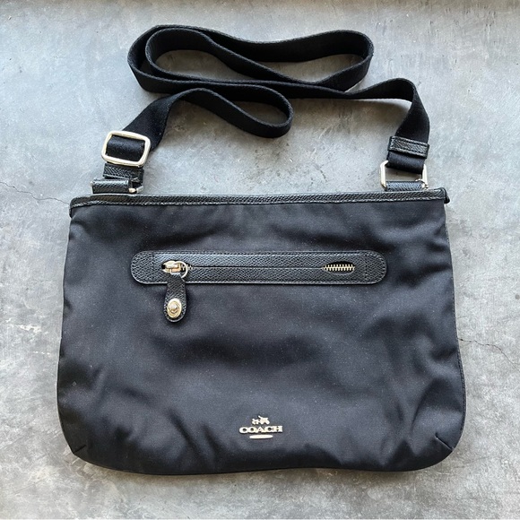 Coach Nylon Crossbody (Black)