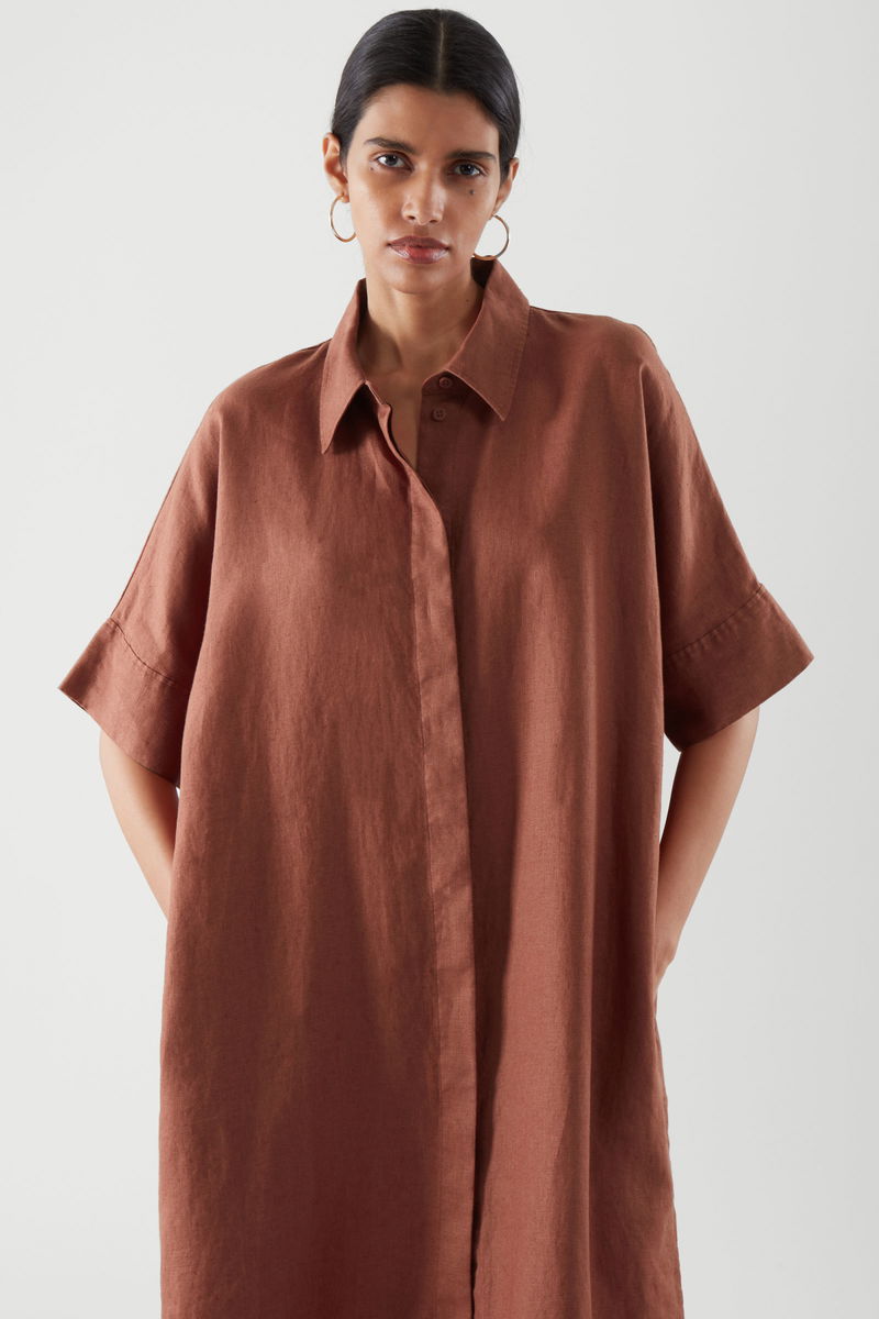 COS Linen Shirt Dress (Sand)