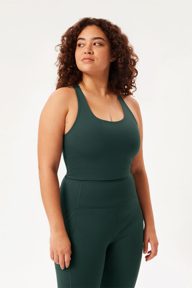 Girlfriend Collective Paloma Racerback Tank (Moss)