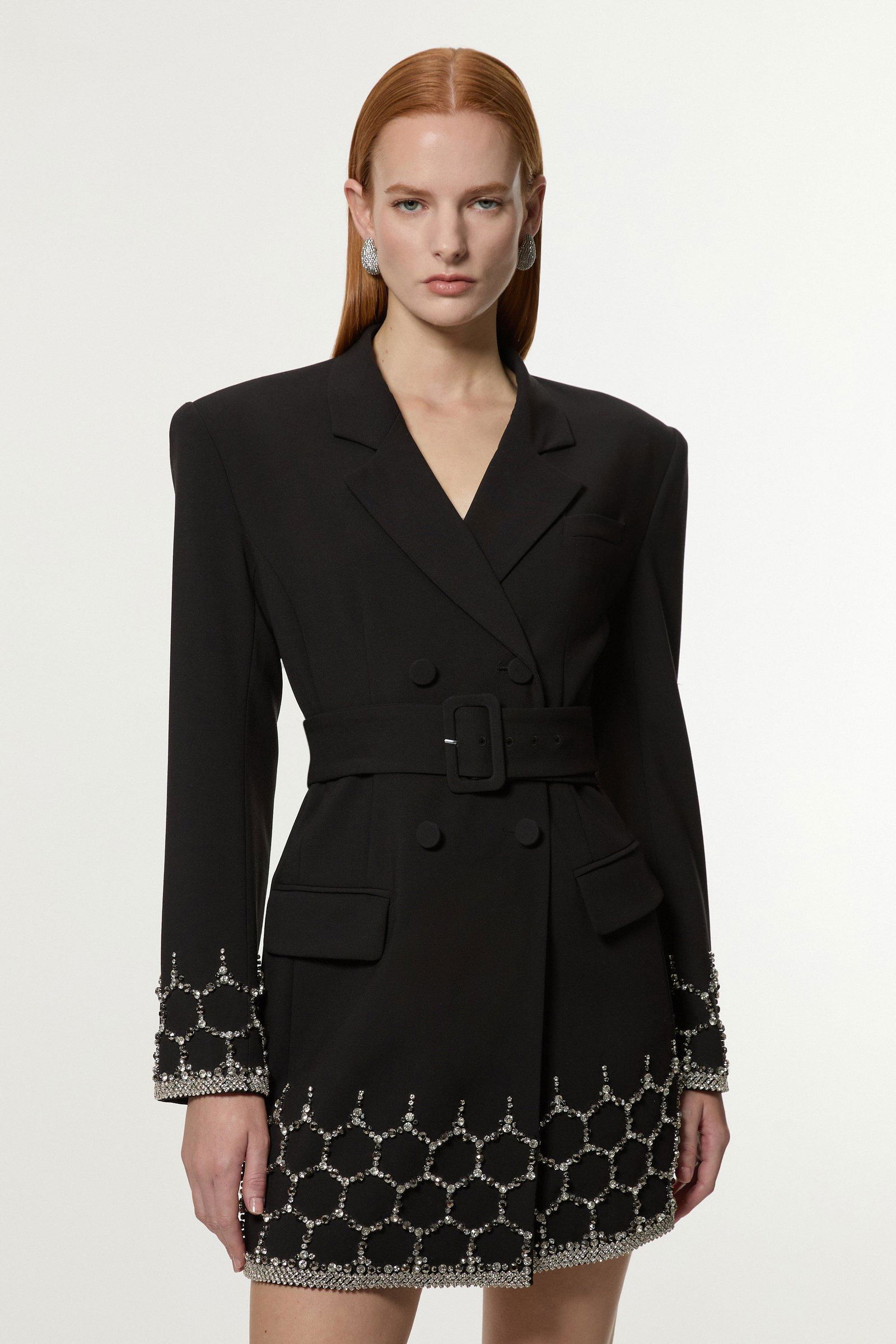 Karen Millen Tailored Blazer Dress (Black)