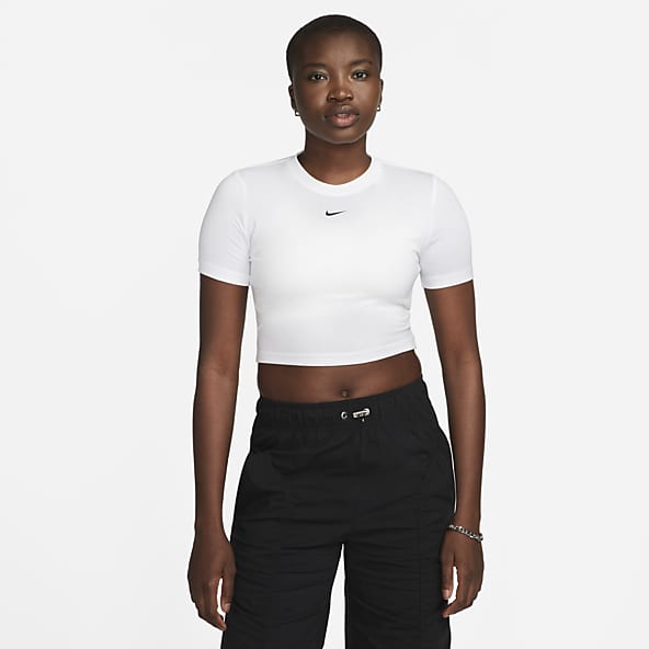 Nike Essential Crop Tee (White)