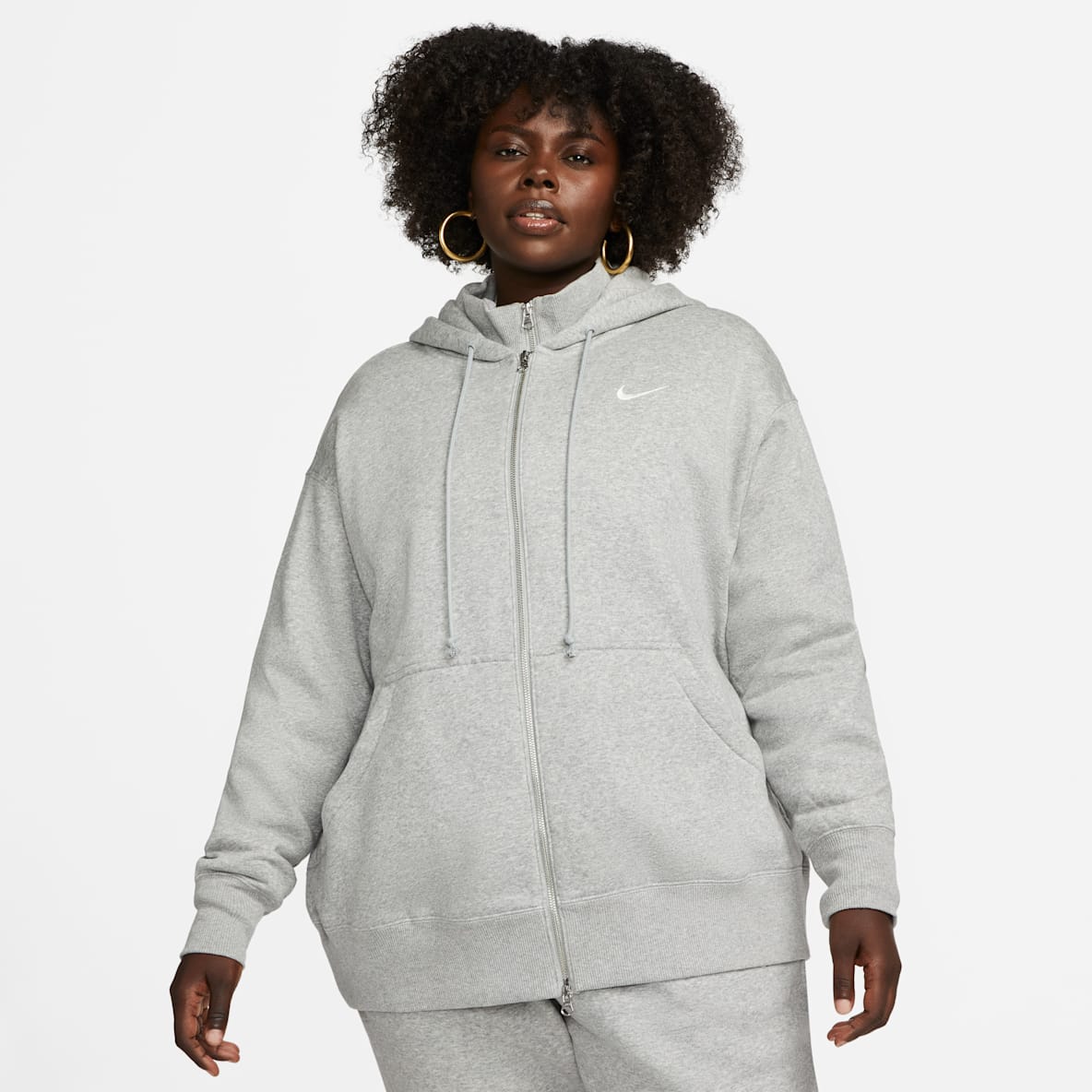 Nike Phoenix Fleece Hoodie (Grey)