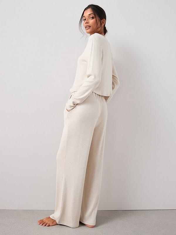 Zara Soft Knit Lounge Set (Cream)