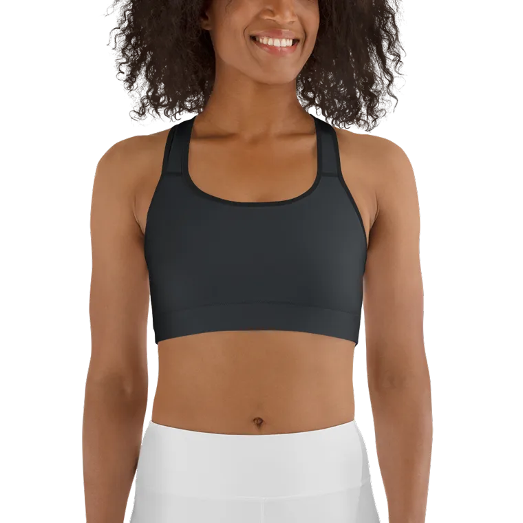 The AP Sports Bra — charcoal matching set